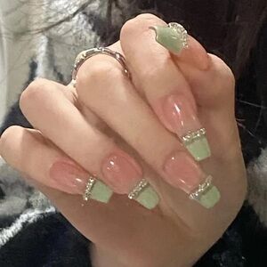 Crystal Press On Nails